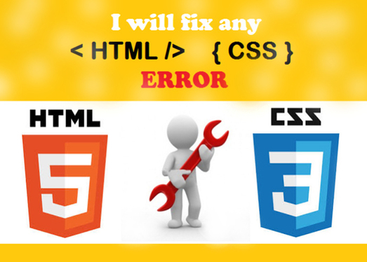 I will fix any HTML CSS problem of your website 