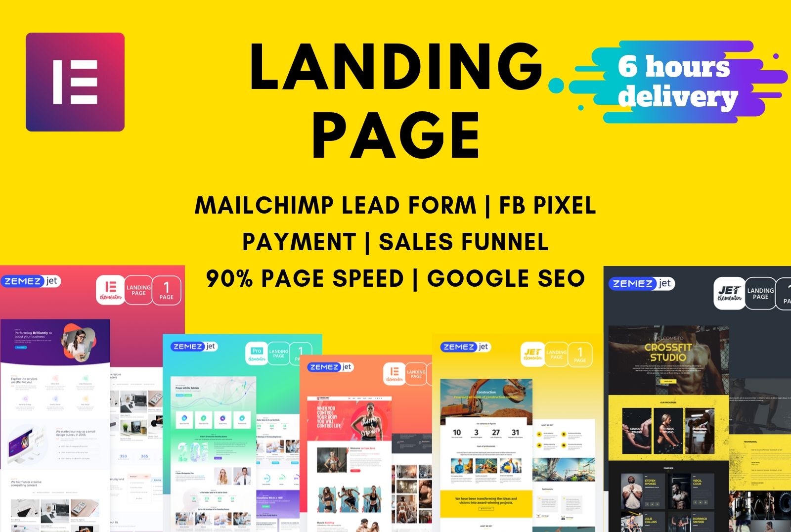 I will design wordpress website, landing page using elementor pro