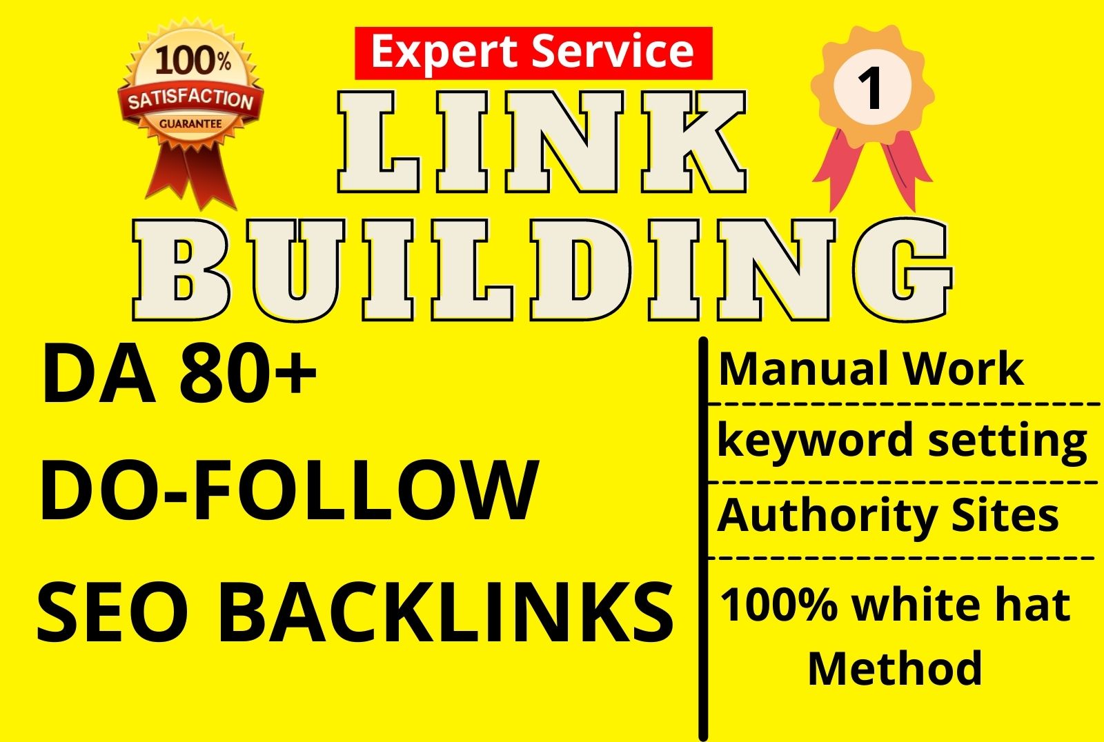 I will build quality dofollow backlinks link building for top ranking
