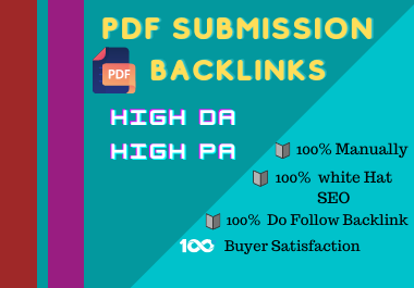 Submit PDF submission To 20 High Authority backlink s...