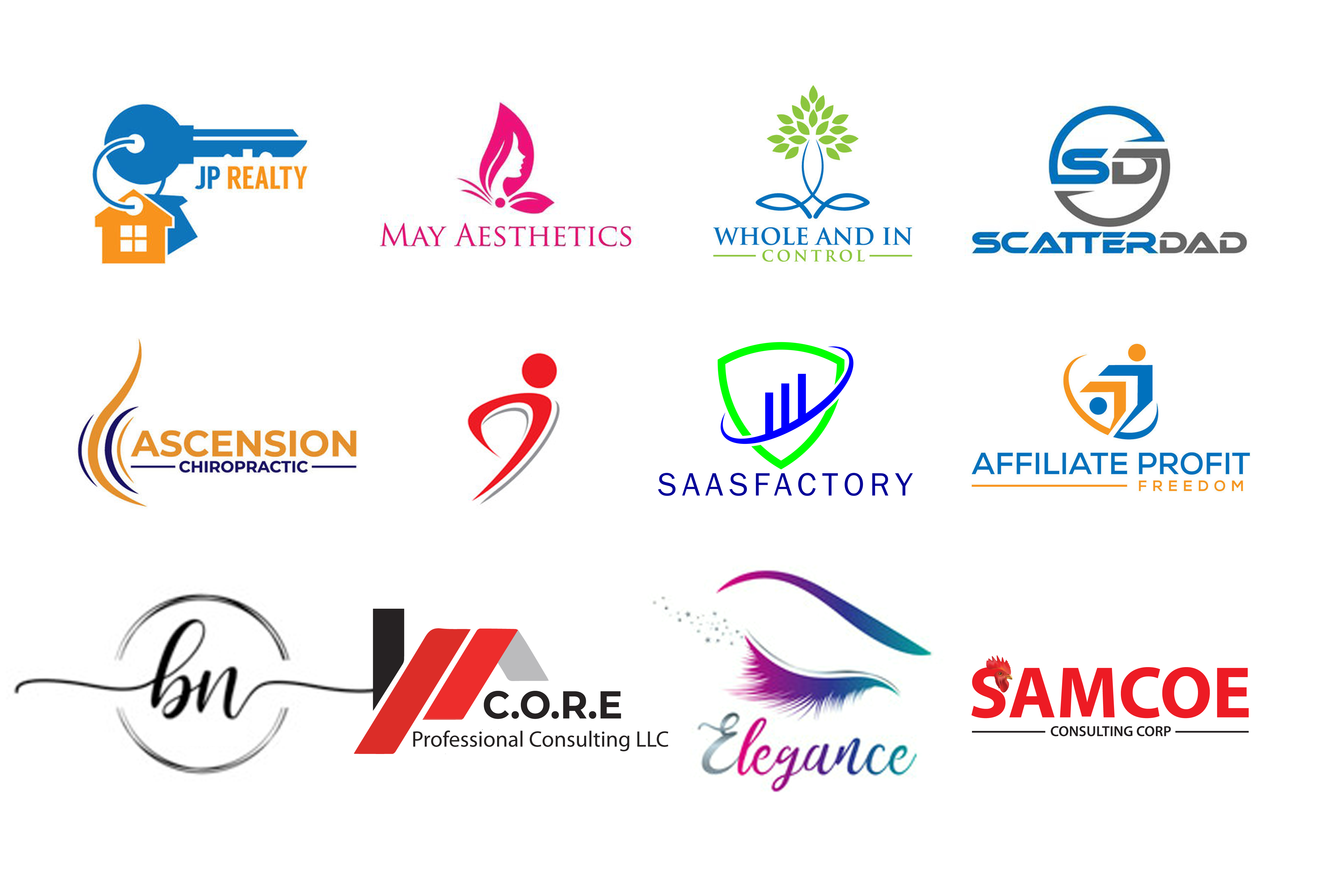 I will design the modern minimalist business logo