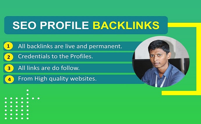 Provide 100 high quality DA PA, Do follow SEO profile backlink manually.