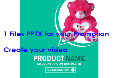 1 Files PowerPoint for create Videos Promotions