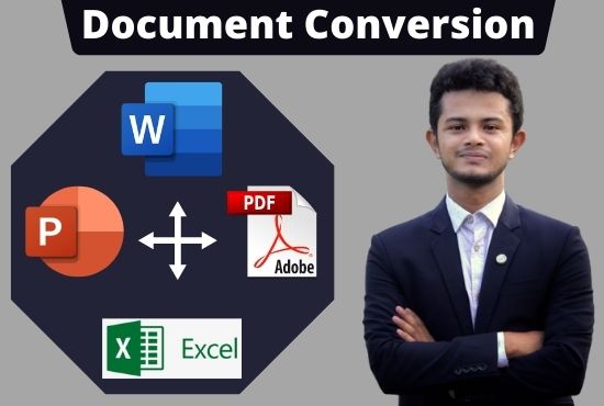 I will do all kinds of data entry, convert pdf to word or any other editable format