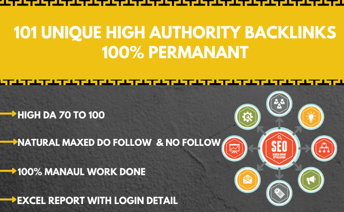 I will manually create 101 high authority profile backlinks