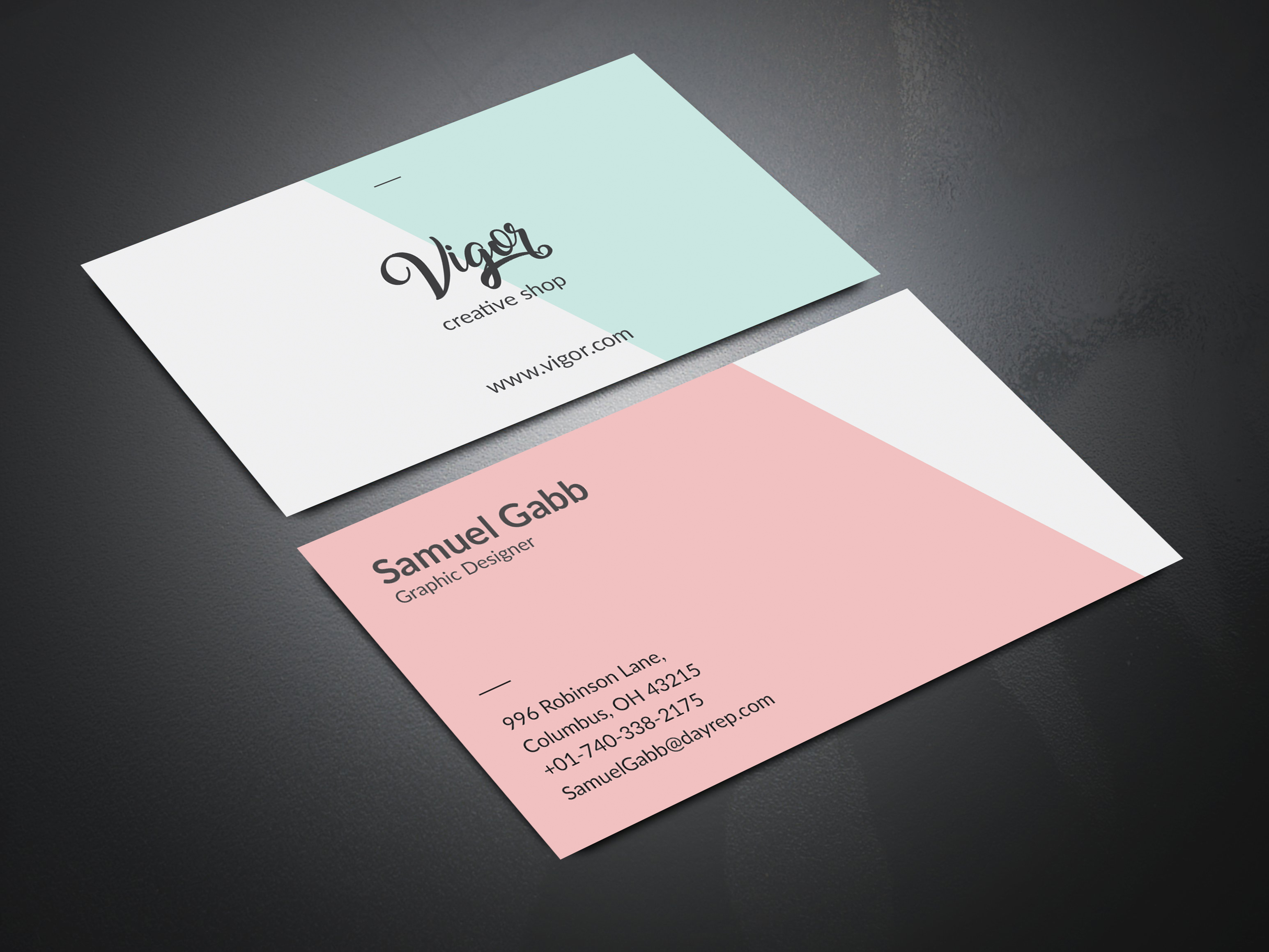 Minimalistic And Elegant Business Card Design