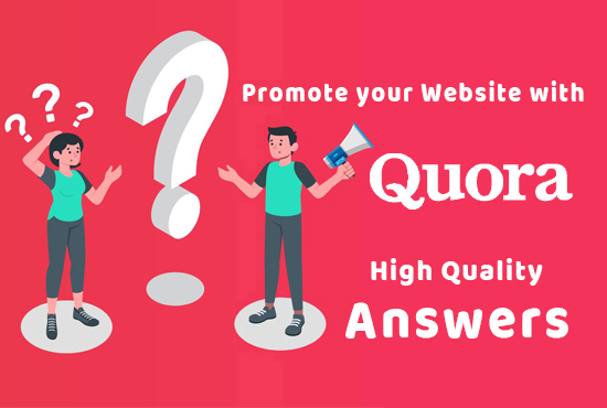 Promote Your Website with niche Relevant Powerful 20+ Quora Answer Backlinks