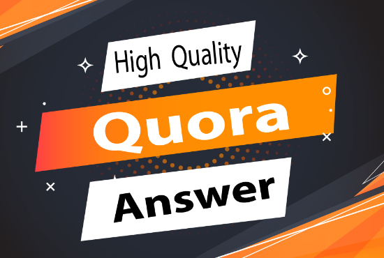 Promote Your Website with niche Relevant Powerful 5+ Quora Answer Backlinks