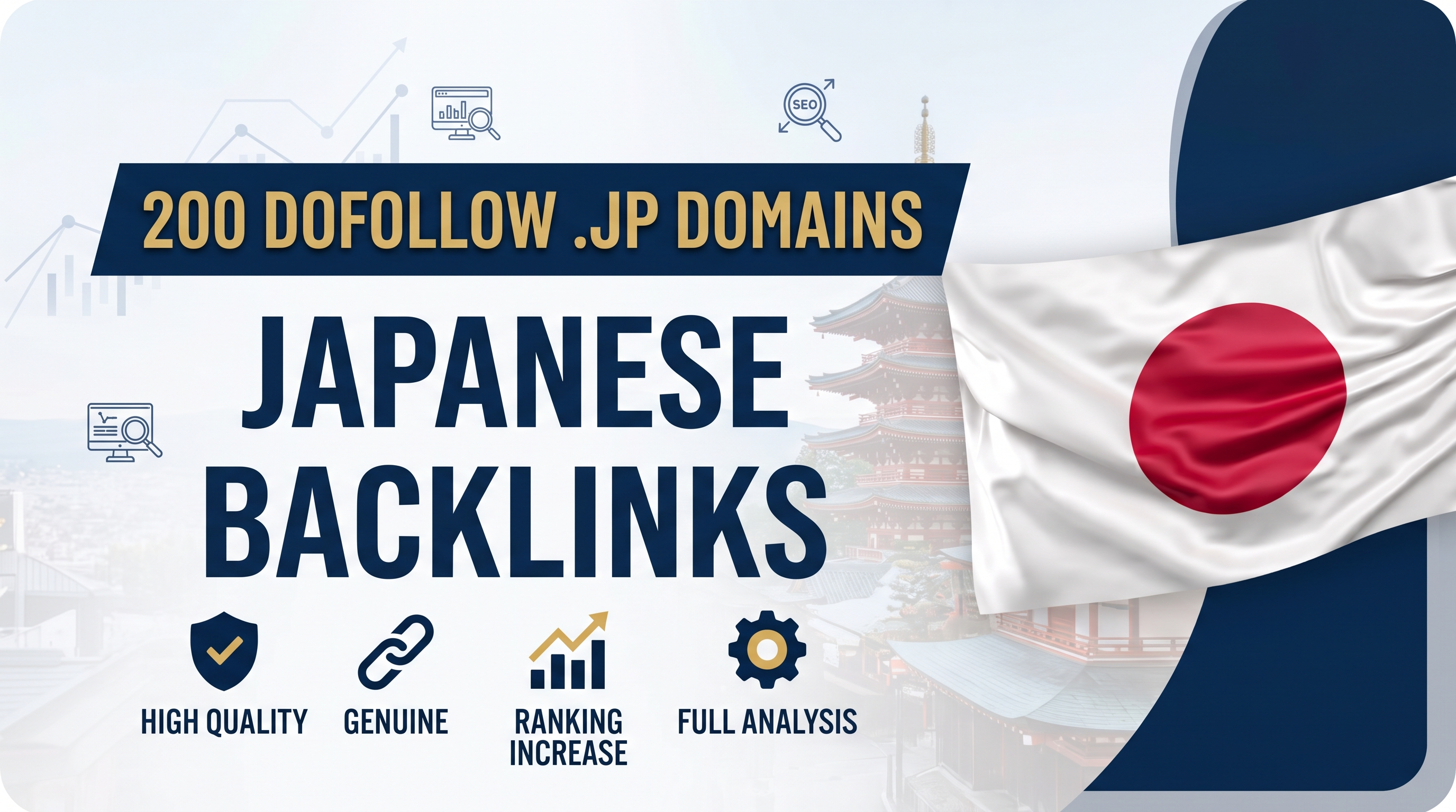 200 Dofollow Japan .jp Domain Backlinks for SEO Ranking