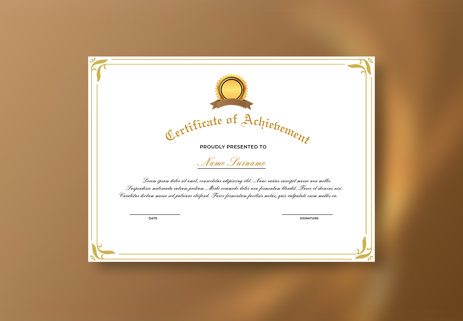 I can prepare diversity of Certificate designs within 24 hours