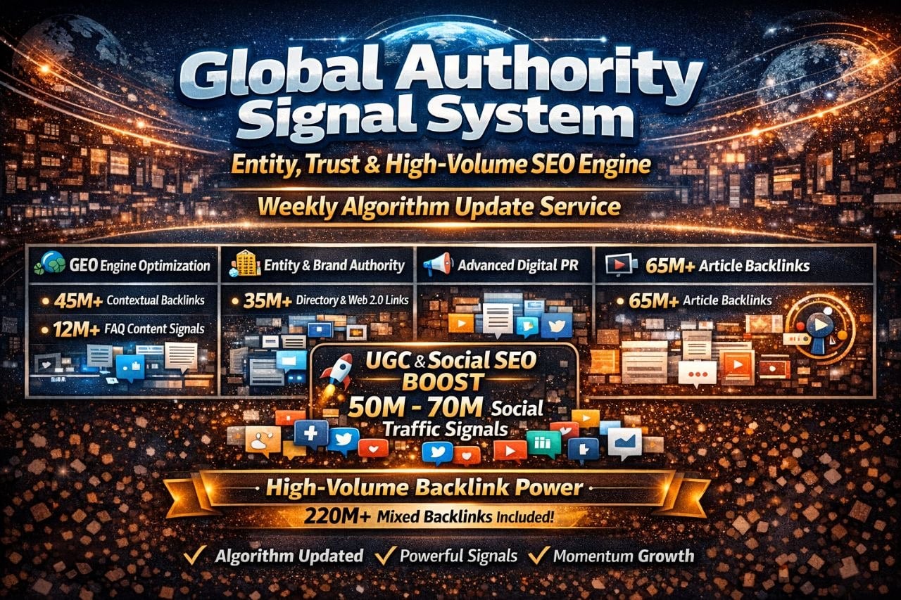 Build SEO Authority Signals,  Backlinks & Brand Trust Weekly