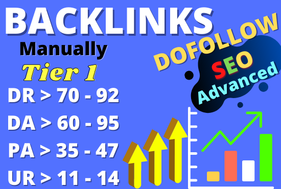I will create Manually High Authority SEO Backlinks