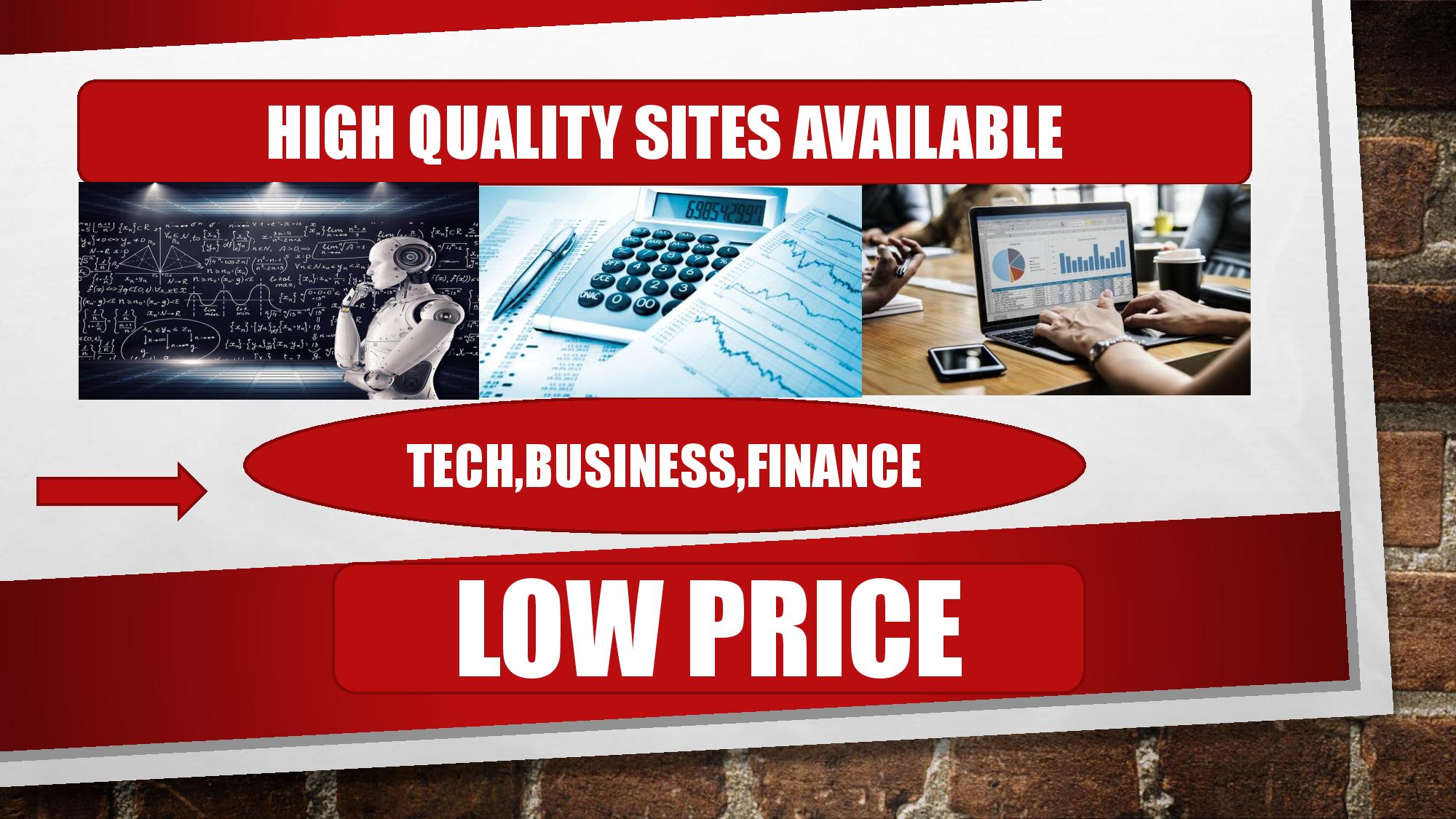 Guest Posting Service For Business, Finance, Marketing, 