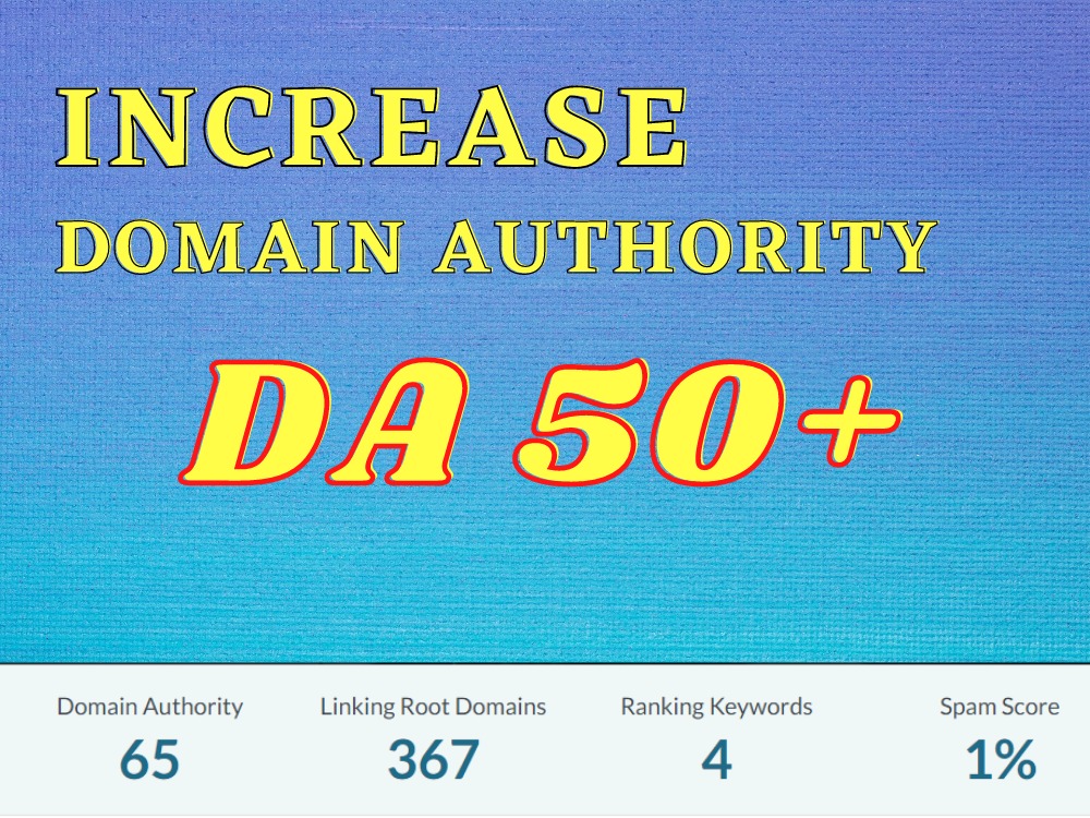 I will increase your moz domain authority to da 50 plus 