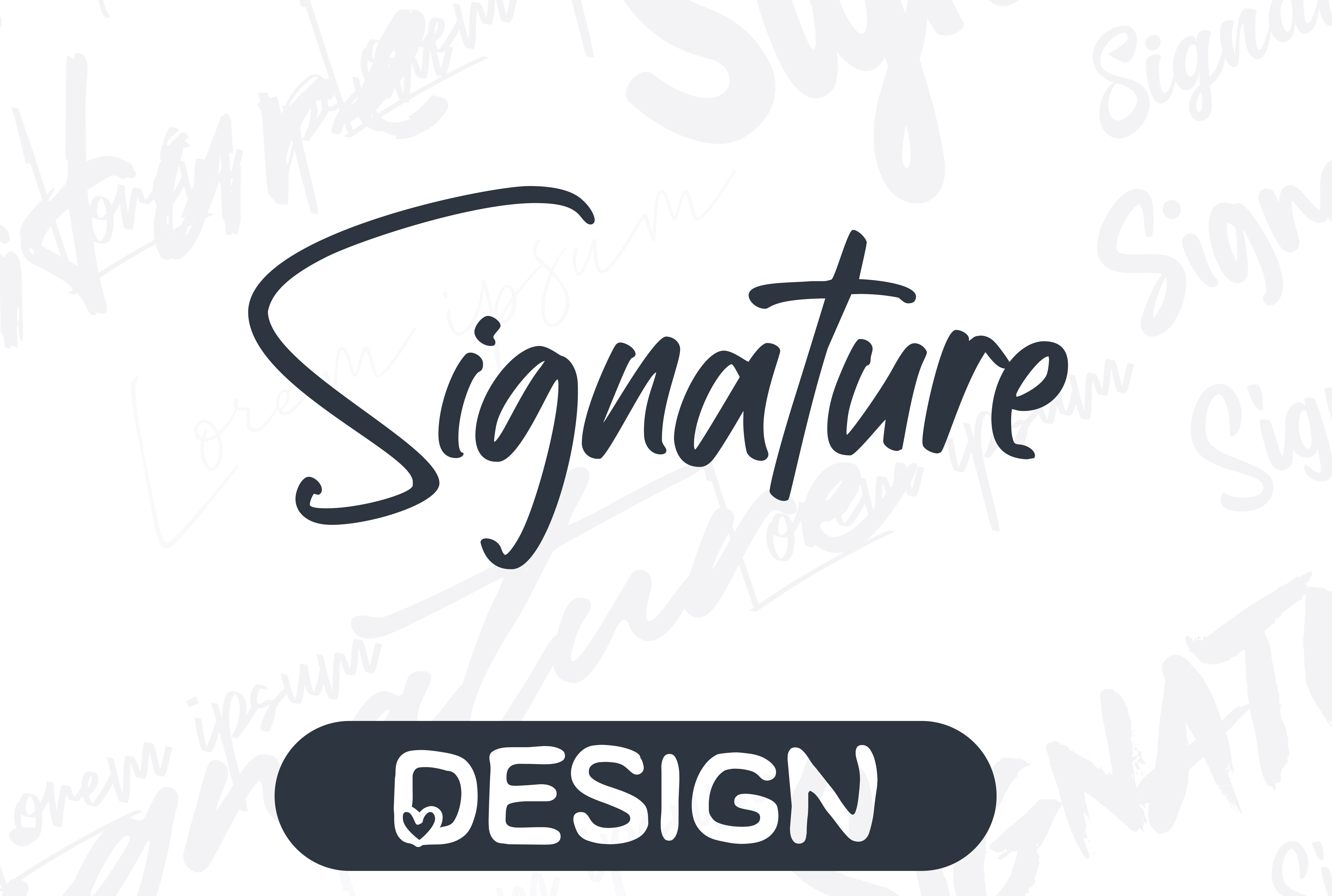 I will create a custom scripted handwritten signature...