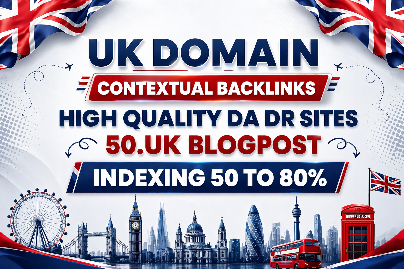 Premium 50 UK Contextual posts DA DR50+ With Strong domain Indexing 50 to 80%