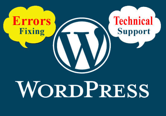 I will fix wordpress bug, error or technical problem