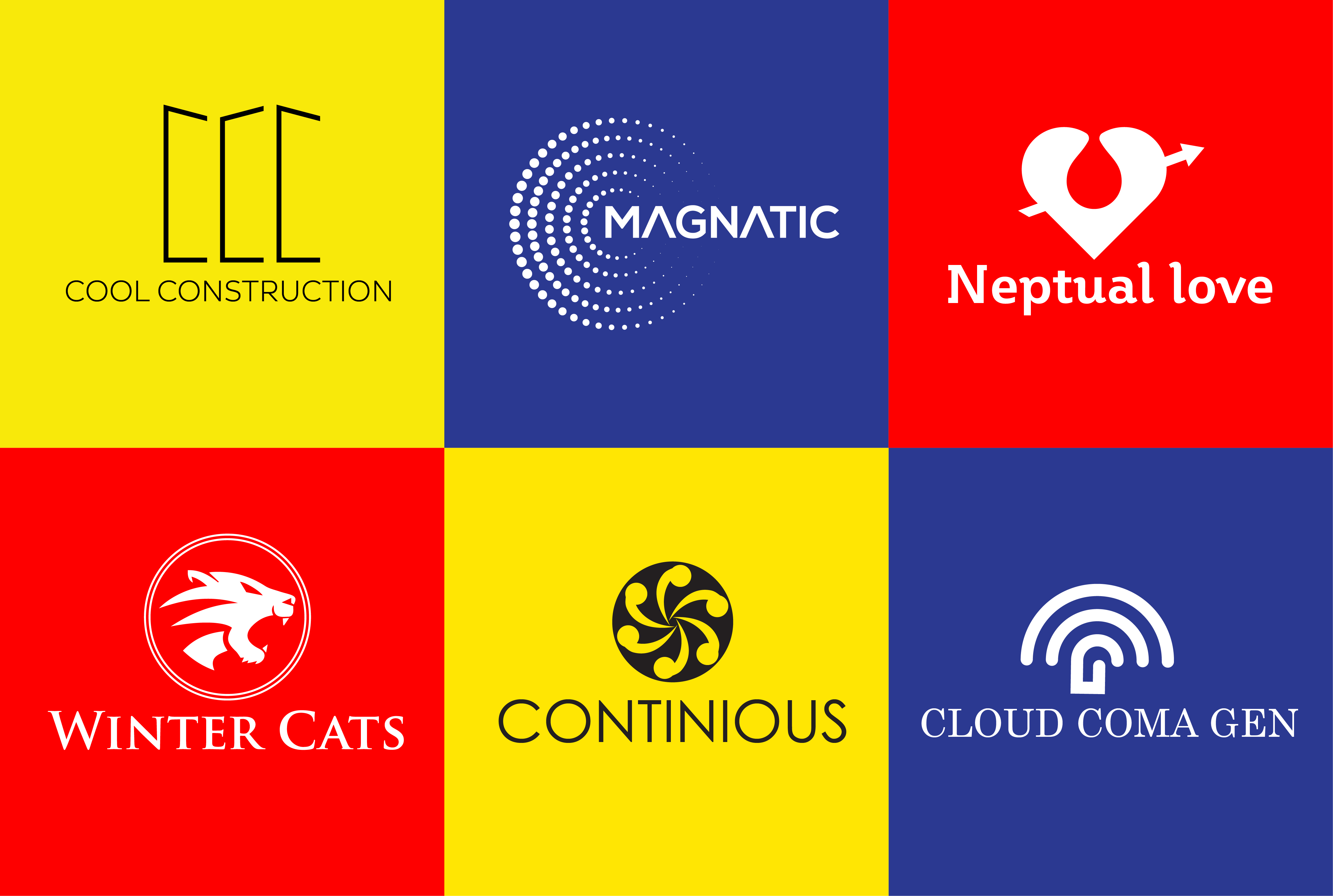 I will do minimalist creative typography logo design