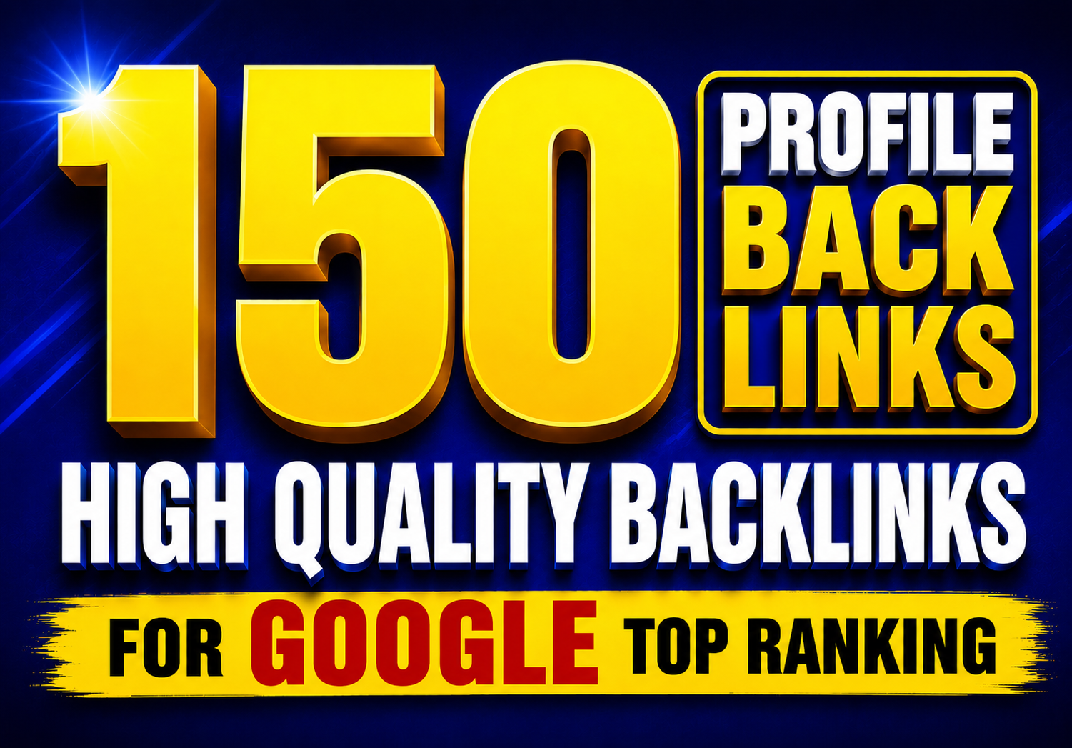 I will do 150 high da profile backlinks manually