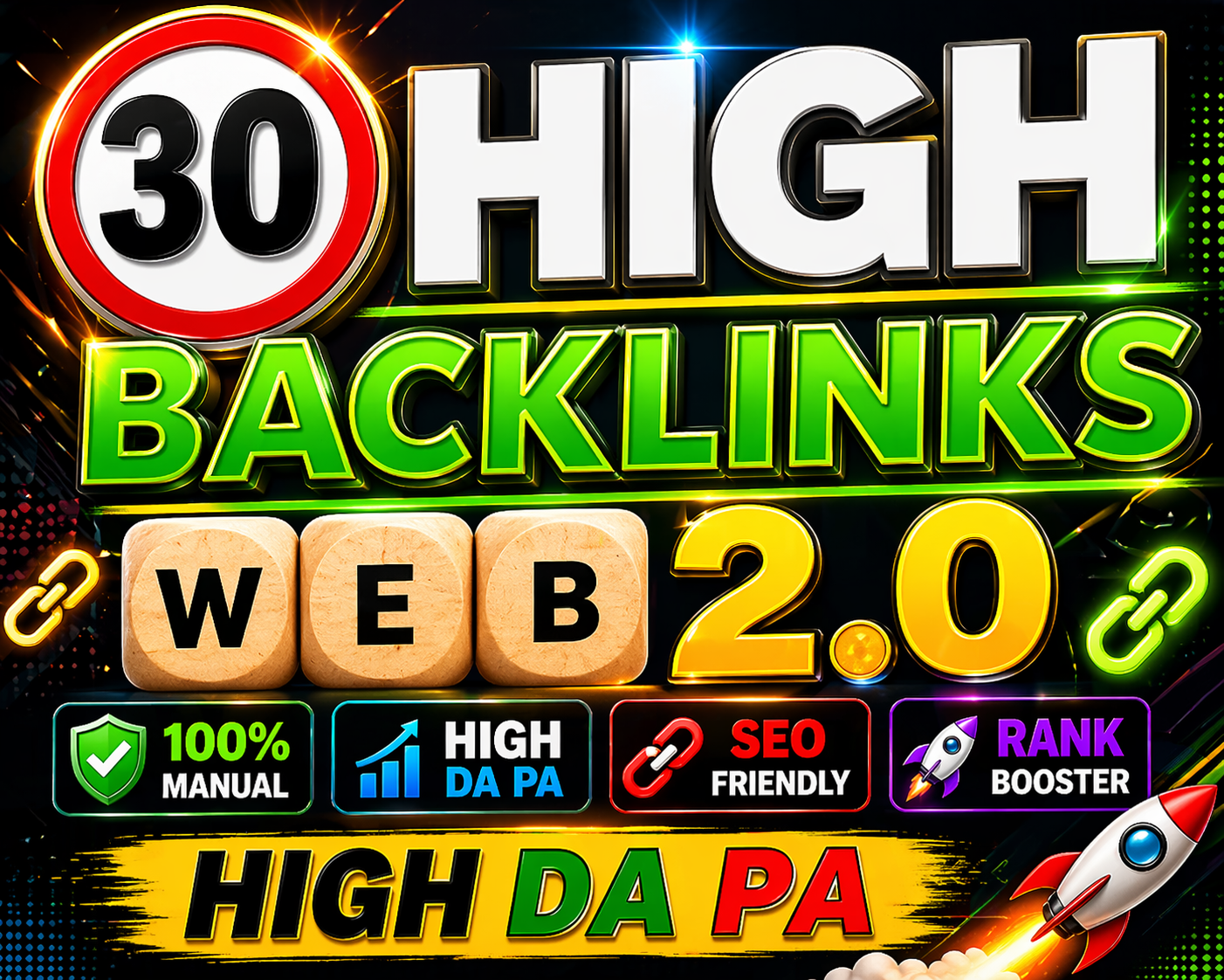 I will create 30 Manual Authority Web 2.0 Backlinks for Higher Rankings