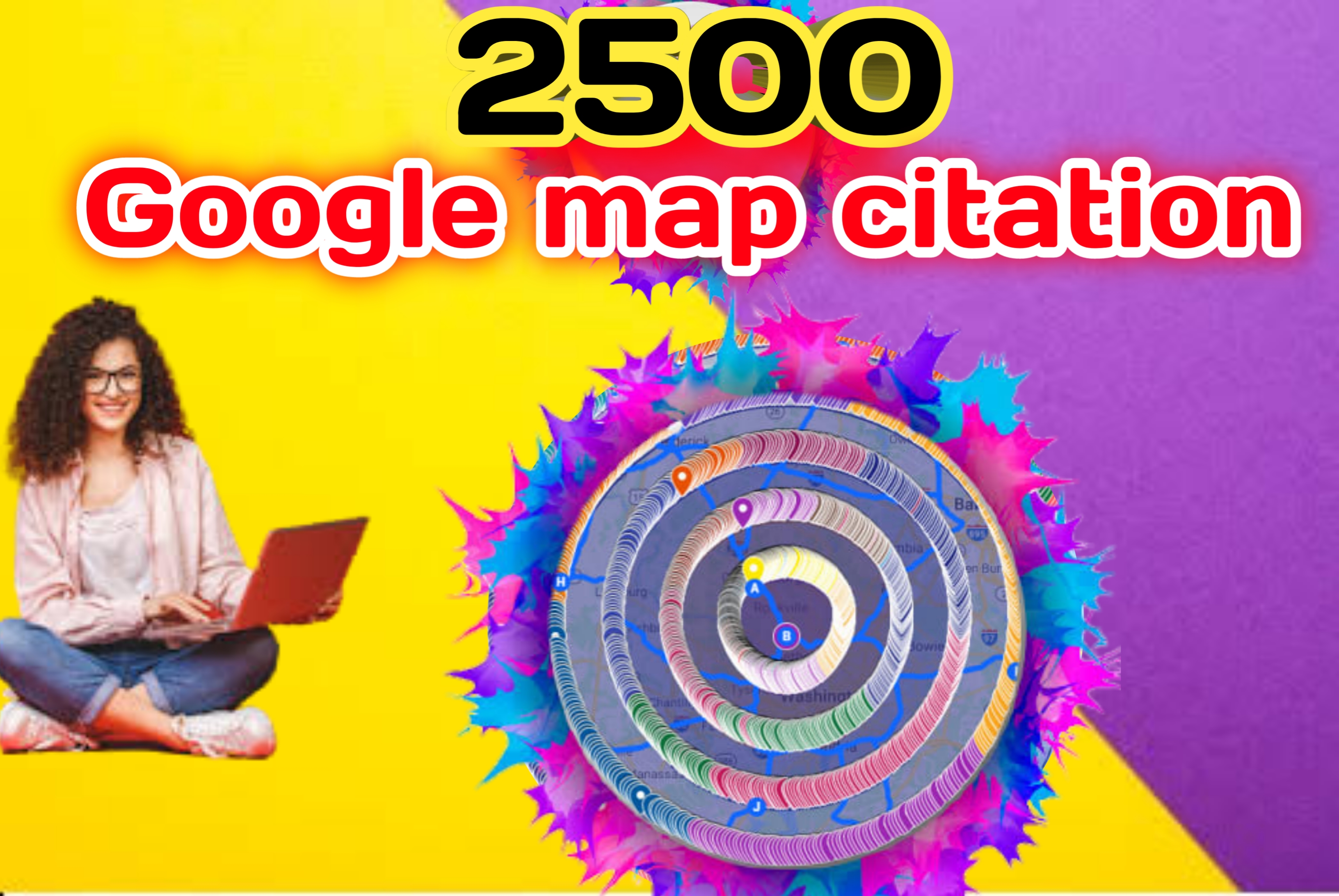 I will do 2500 google map citation for your business