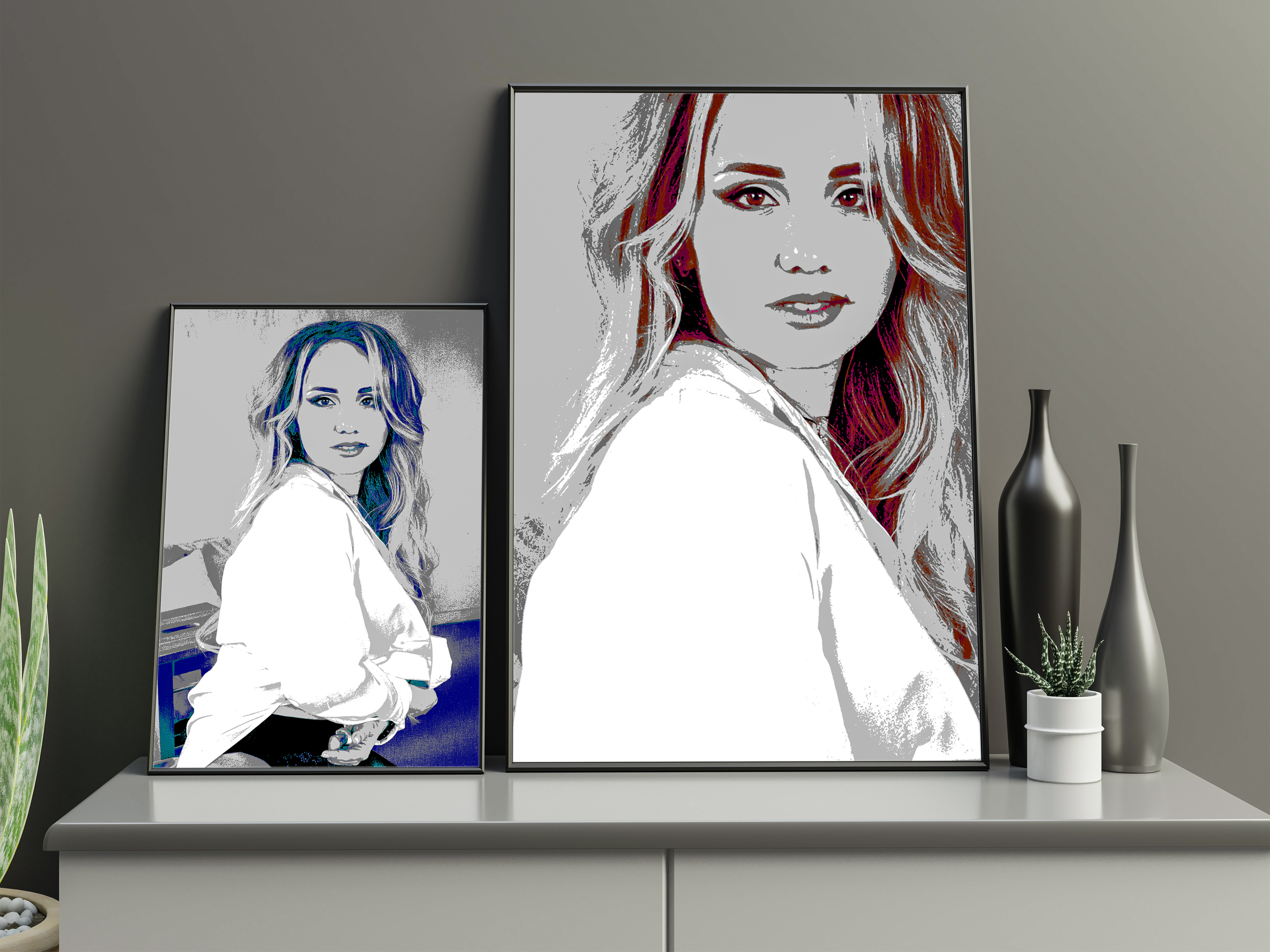 Pop Art Portrait from your Photo / Andy Warhol Style Portrait / Custom portrait, Portrait illustrati