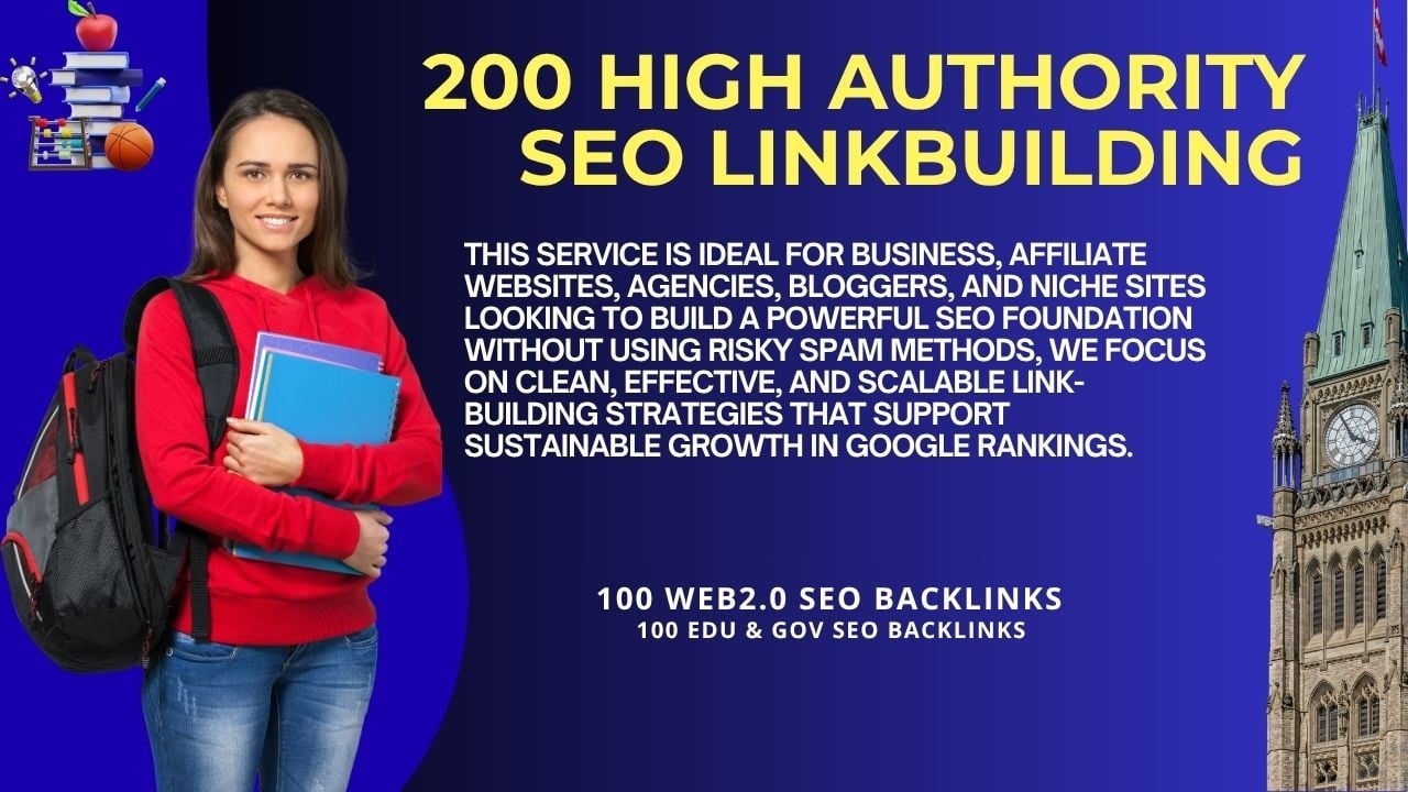 Premium Link Building Package &ndash; 200 High Authority Backlinks