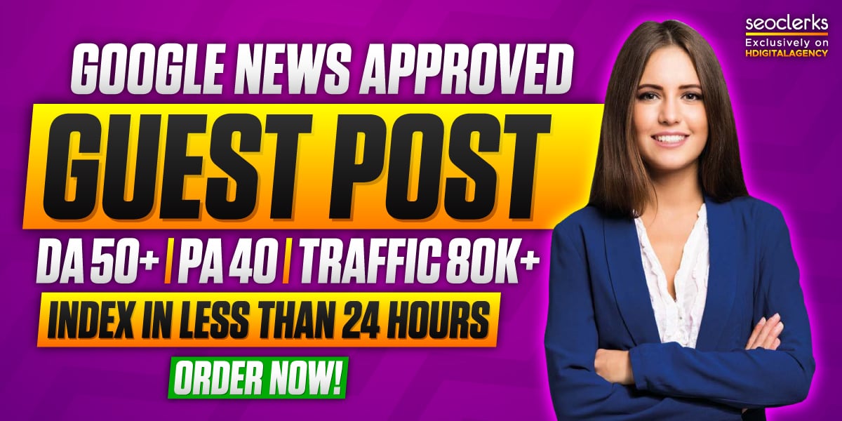 Get Premium 3 Guest Posts on DR & DA 50+ Websites with 20K+ Organic Traffic Sites