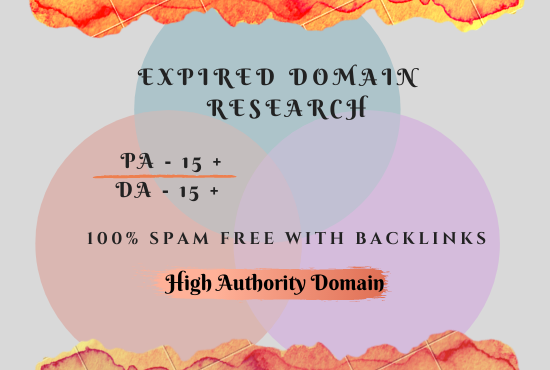 I offer HQ Expired Domain Research with Authority Backlinks