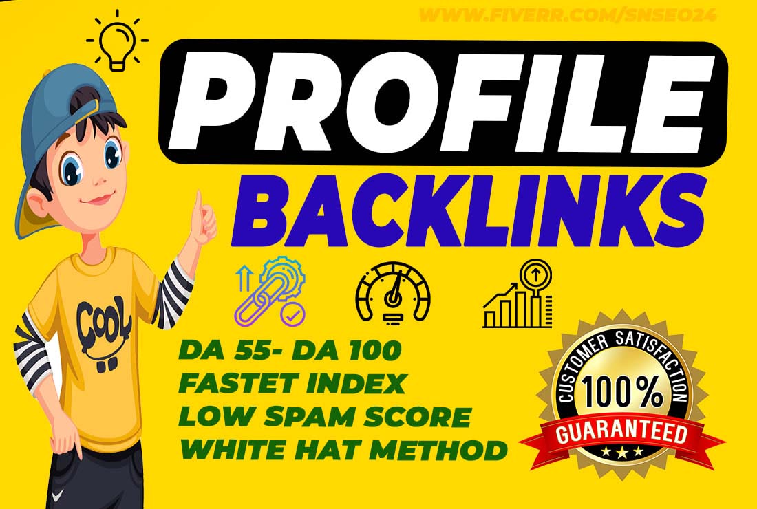 I will do 200 high authority SEO profile backlinks