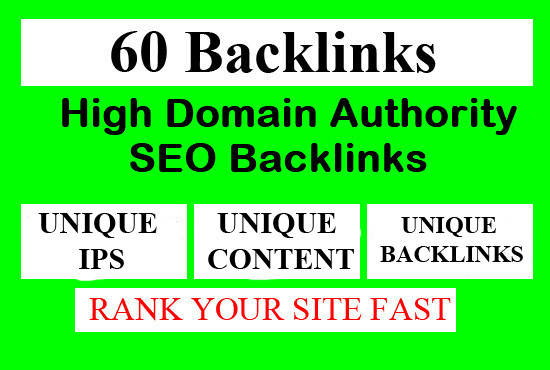 I will do 60 white hat seo backlinks from my high da sites for off page