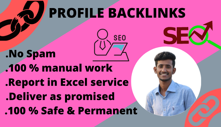 I will do 100 High authority profile backlinks