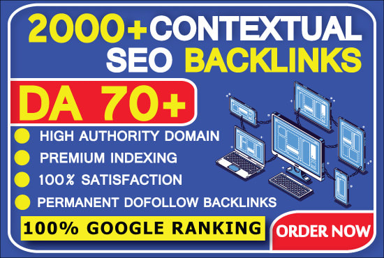 2000 high quality contextual seo dofollow backlinks
