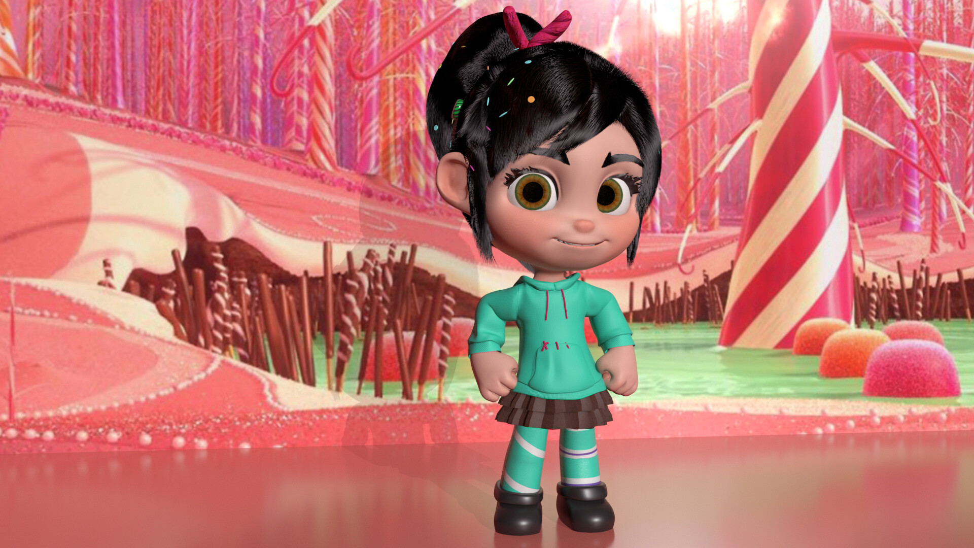 Basic 3D characters models, texturing and topology 