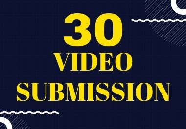 I will manually upload, submit or share videos on top 30 high ranking video sharing sites