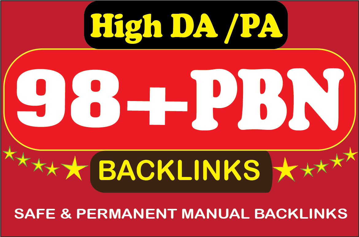 Build high da pa 98 HomePage PBN backlinks To Website...
