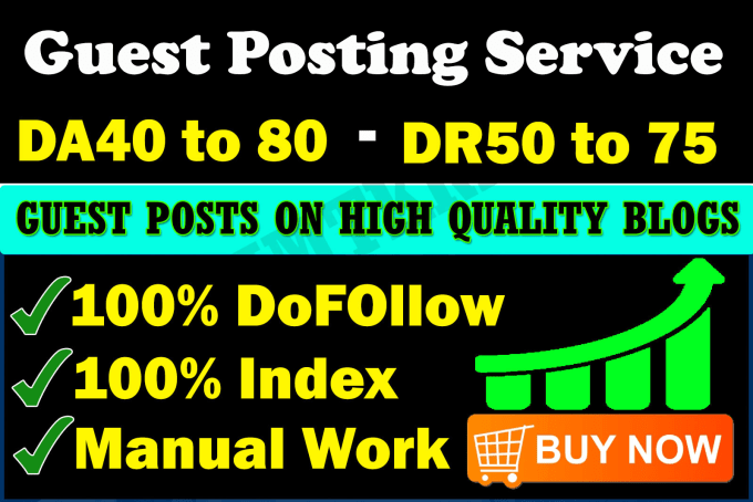 I will Guest Post an article on High DA/DR Websites