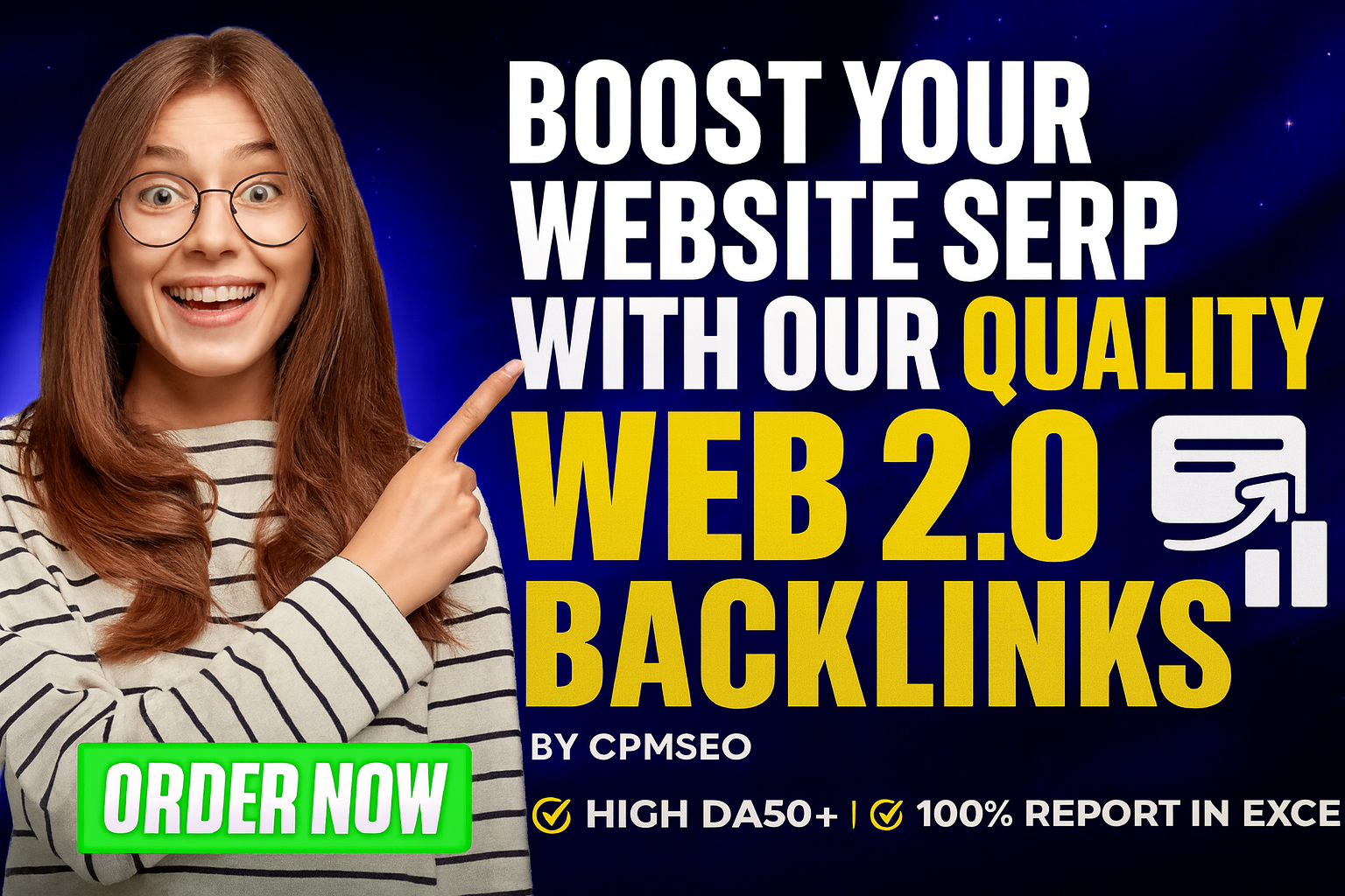 Boost your website SERP with Our Quality 50 Web 2.0 Backlinks