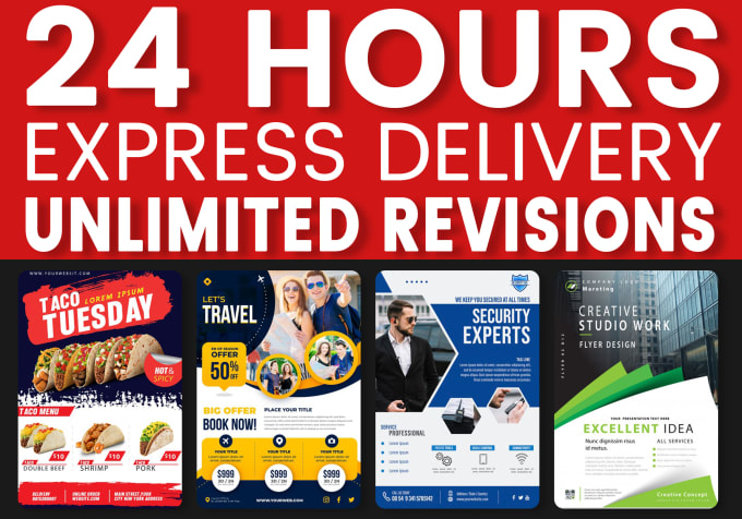 I will design professional flyers within 24 hours.