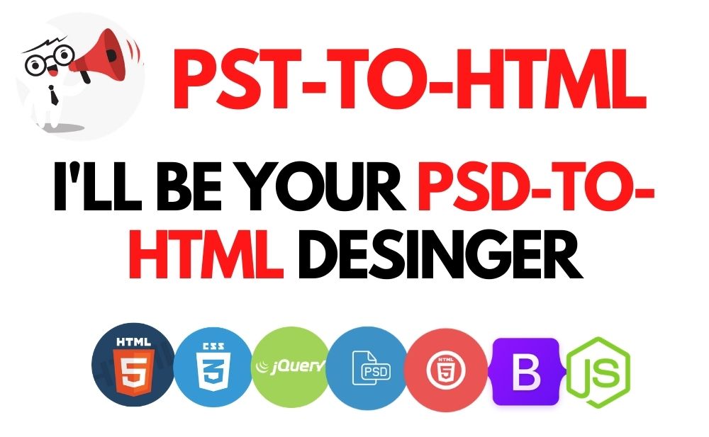 I will convert 2 pages psd to html with responsive bootstrap within 2 days.