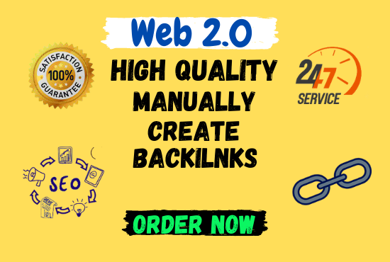 I Will manually build high authority 50 web2.0 backlinks