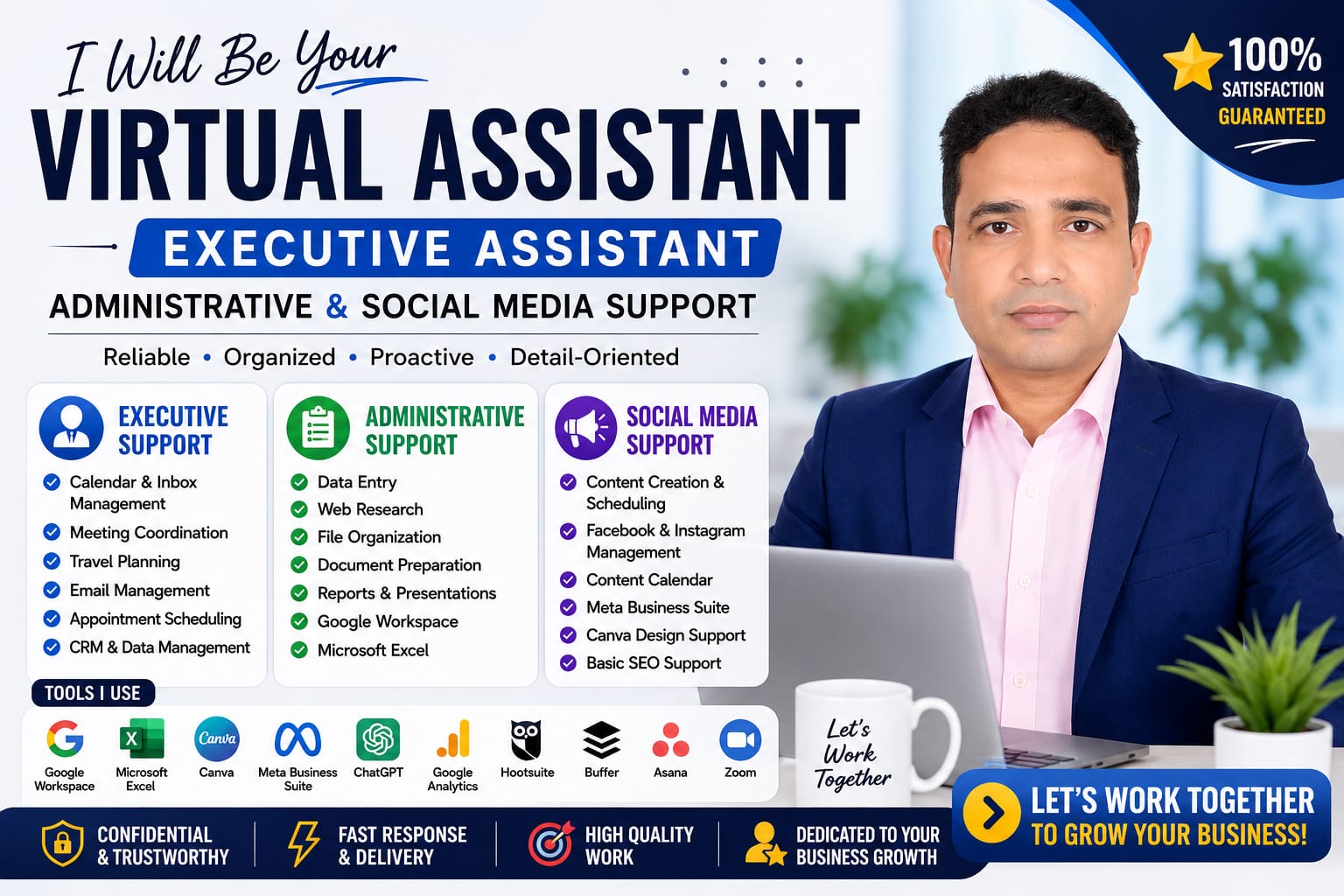 I will be your customer support virtual assistance