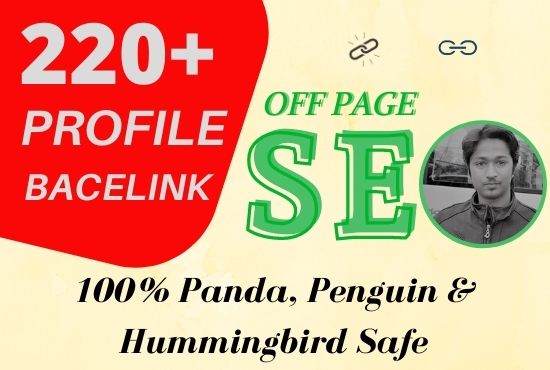 220 manually created and verified profile backlinks