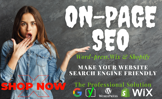 I will do complete on page SEO optimization for your wix, shopify and wordpress website