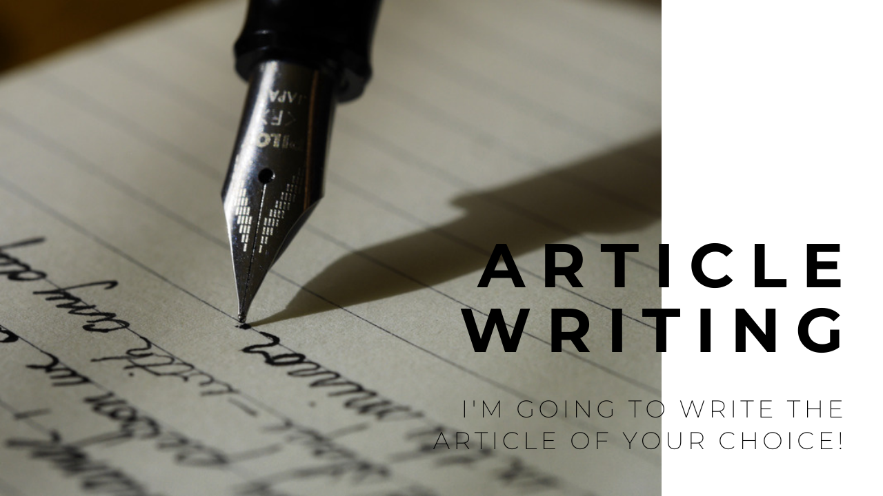 I'm writing whatever YOU want for youre BLOG or WEBSITE!