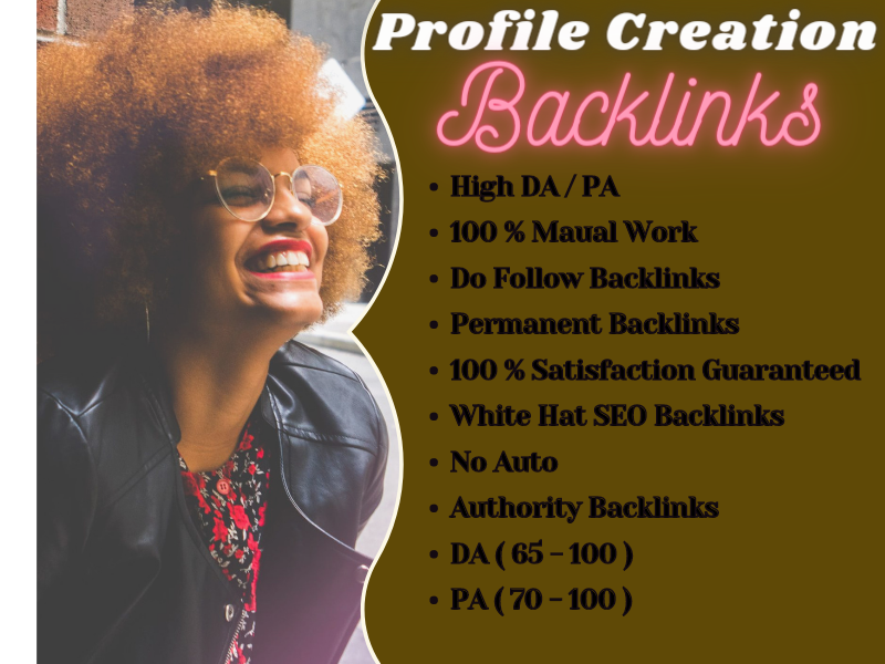 I will do 60 High Authority SEO Profile Backlinks.