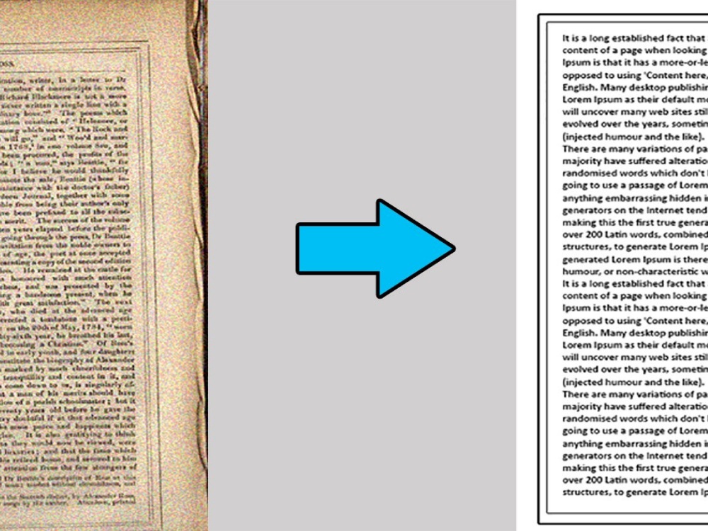 image To Text Data Entry in content or The website