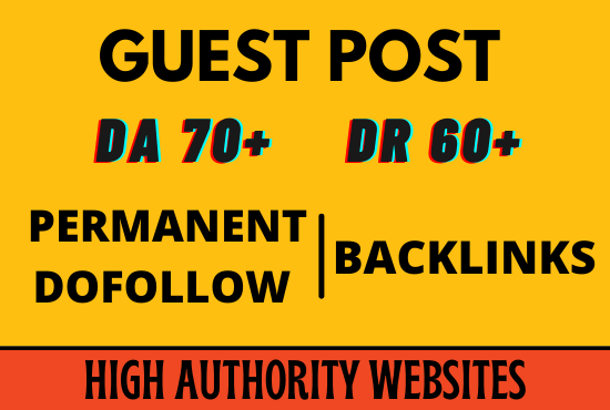 I will guest post on high da 73 website with dofollow SEO backlinks