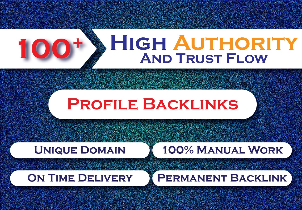 Manually 100 Professional profile backlinks from high...