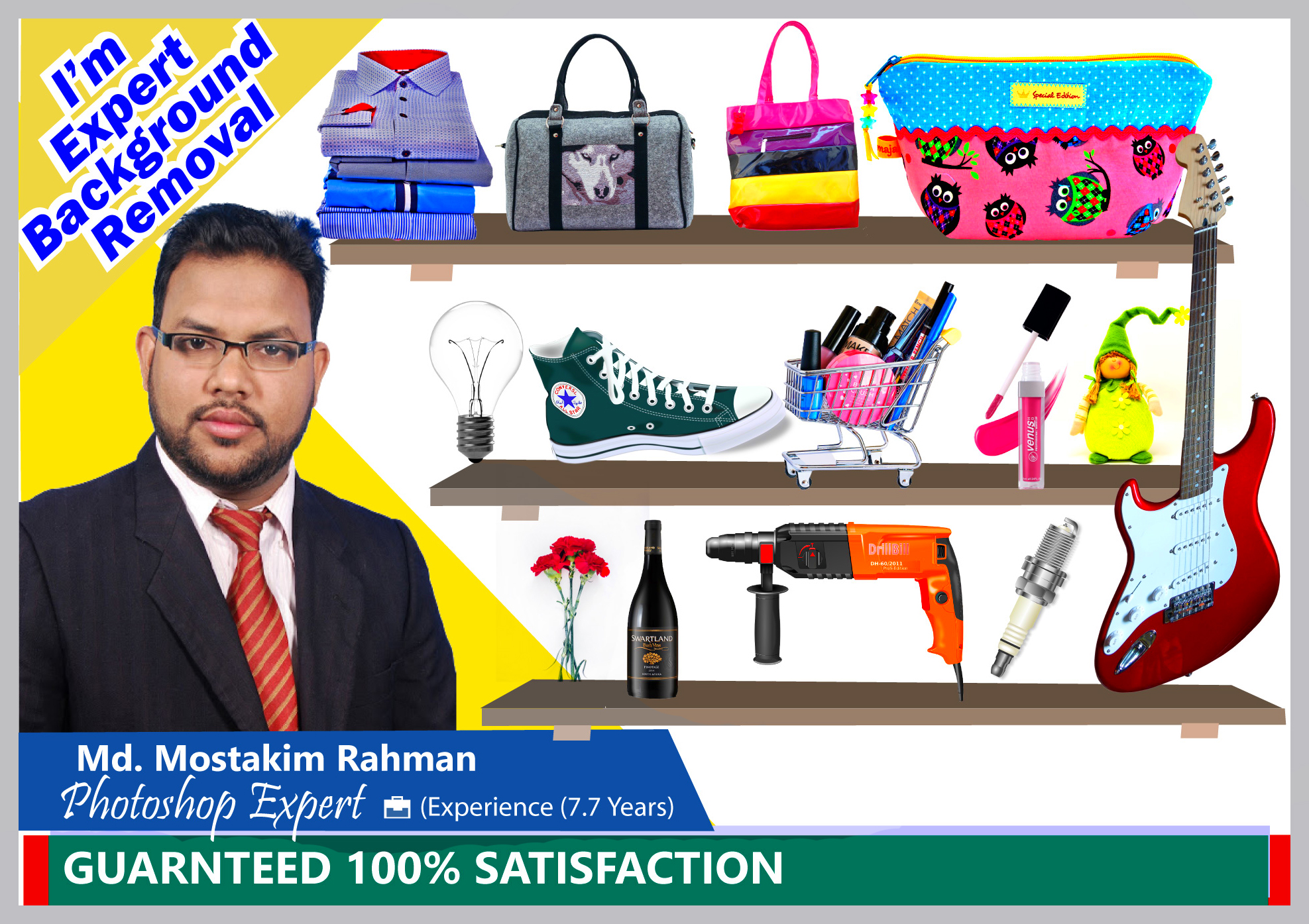 I will 100 images background removal and fast deliver...